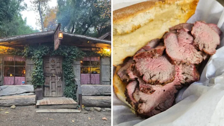 An old-fashioned restaurant in California known statewide for its tri-tip sandwich