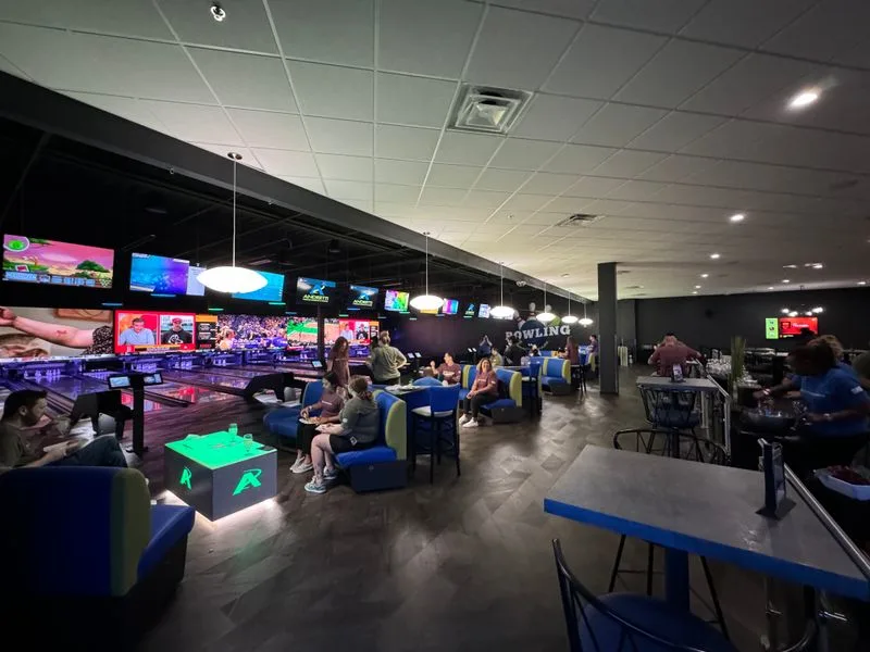 Duckpin bowling and arcade breaks