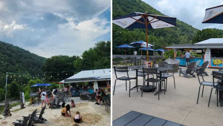 A beachy tiki bar along a Pennsylvania river that feels like a mini vacation