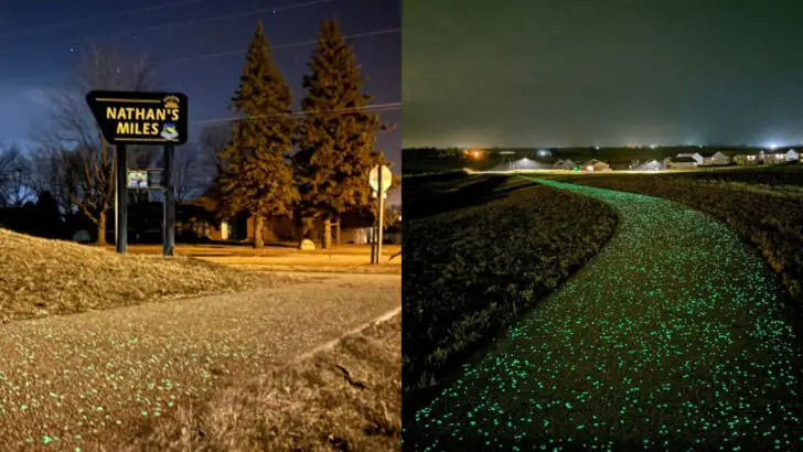 America&rsquo;s Longest Glow-in-the-Dark Trail Is in Iowa and It&rsquo;s Powered by 3,000 Pounds of Solar Rocks