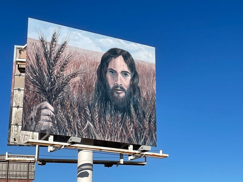 Wheat Jesus Billboard &mdash; Colby, KS