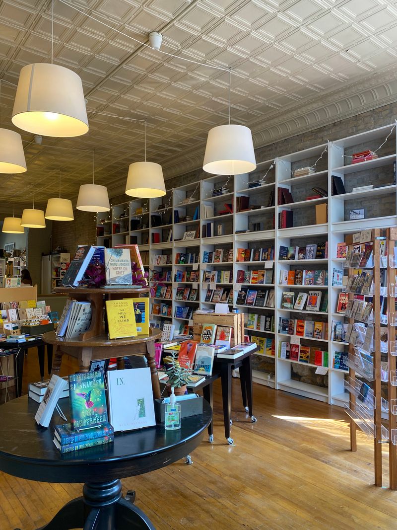 Kid-friendly shelves and family browsing