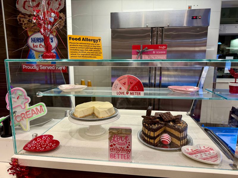 Dessert counter and ice cream bar