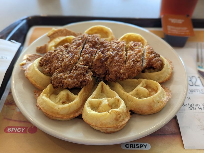 Breakfast surprises: omelets and Belgian waffles