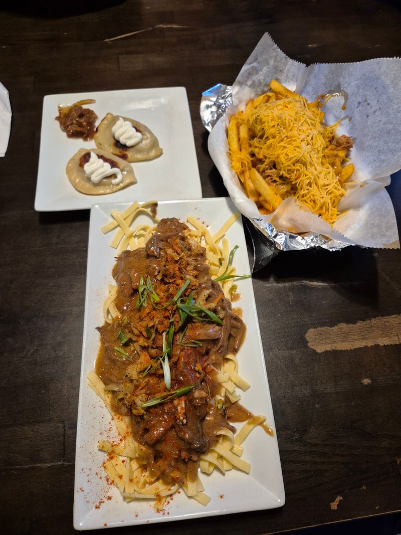 Mushroom Stroganoff With House Noodles