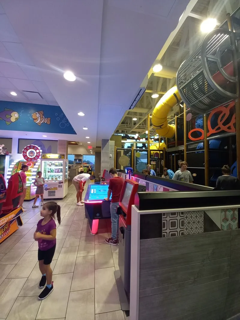 Massive playplace and climbing structure