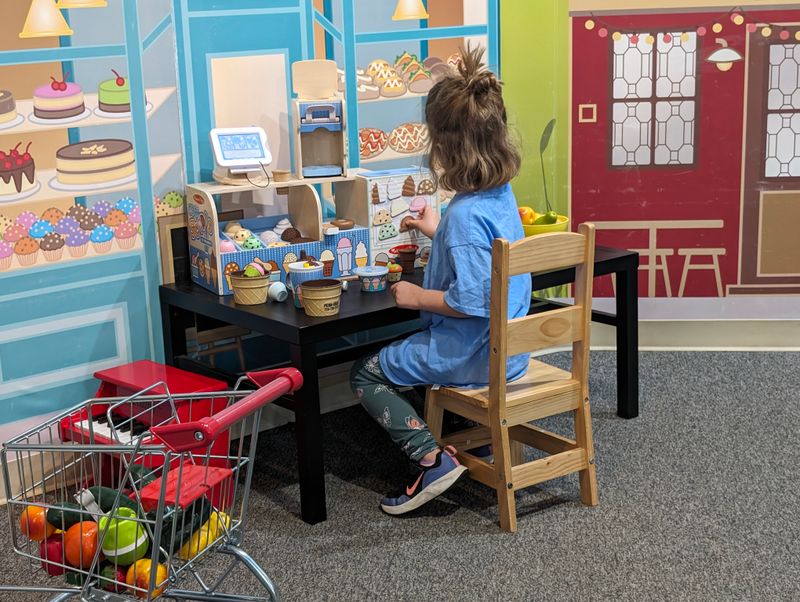 Play areas and kid-approved testing zones