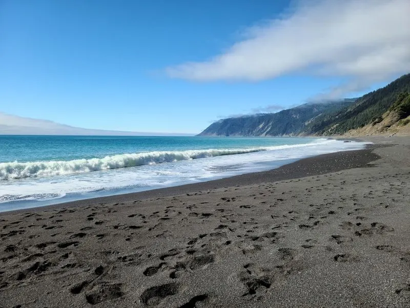 Arriving at Black Sands Beach