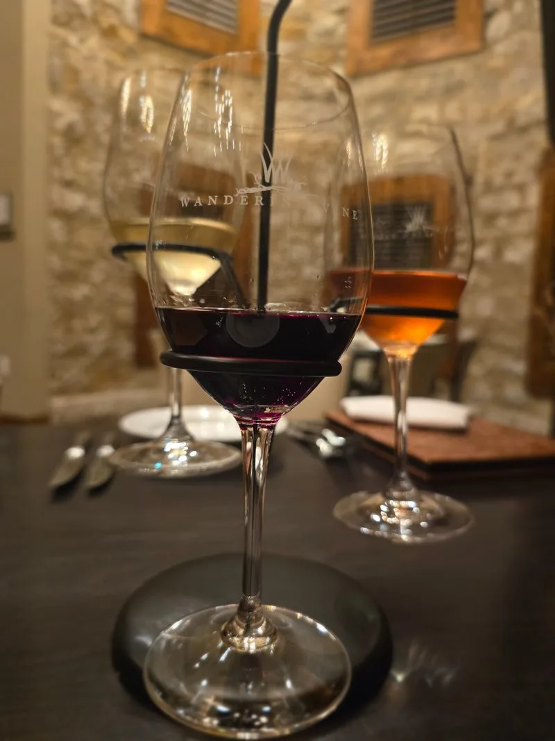 Wine flights and drinks