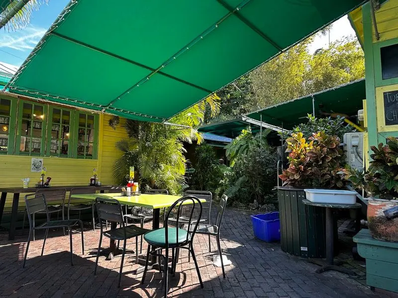 The Outdoor Courtyard Seating Area