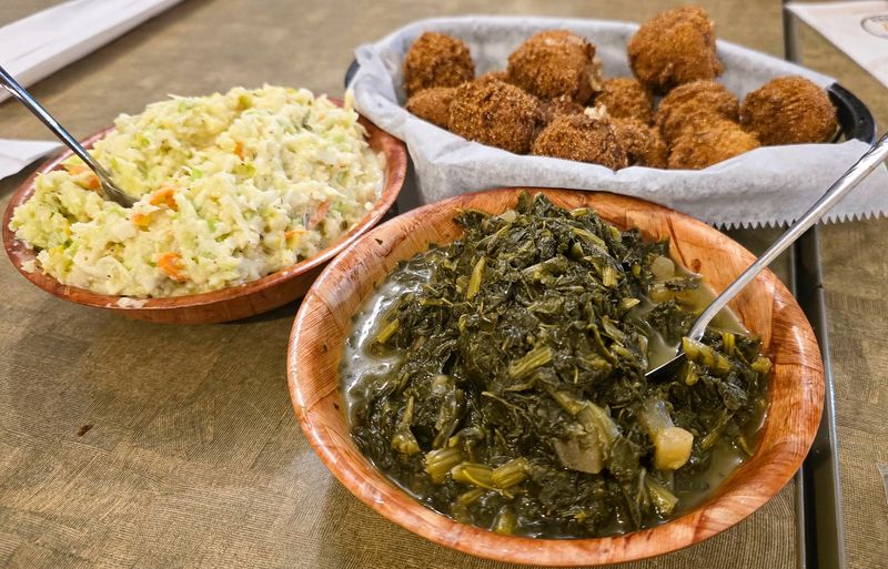 Unlimited Hush Puppies, Coleslaw, And Greens