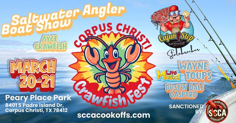Corpus Christi Crawfish Fest & Saltwater Angler Boat Show &mdash; Corpus Christi, TX