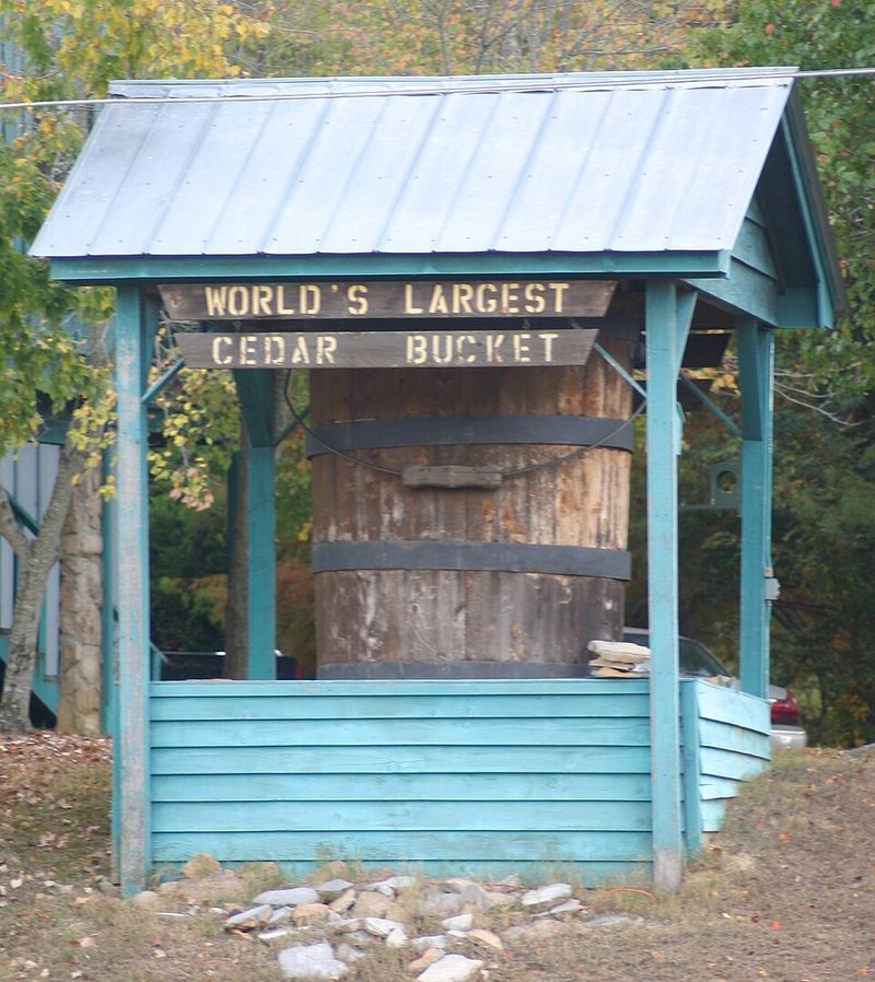 World's Largest Cedar Bucket (Oxford)