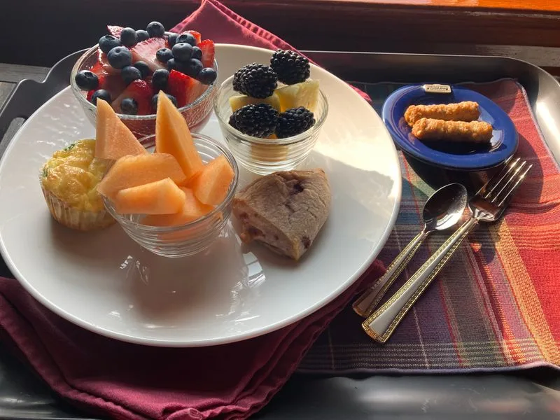 Breakfast, cookies, and fireside comforts