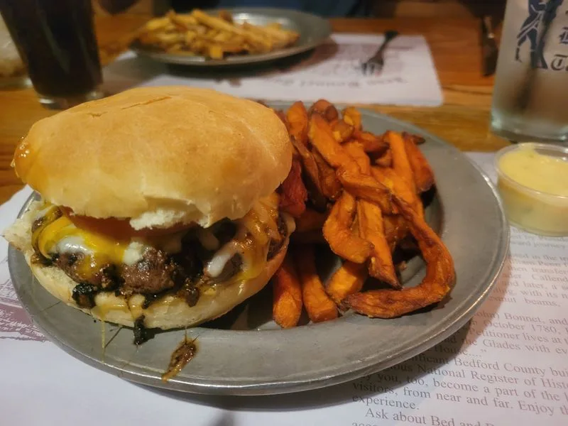 Bison burgers and hearty tavern fare