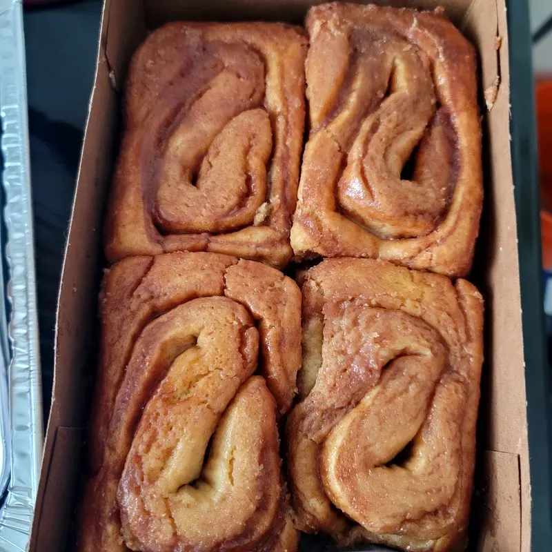 The classic iced cinnamon roll