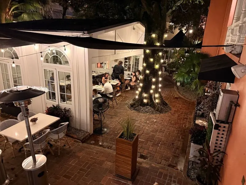 The courtyard and bar experience