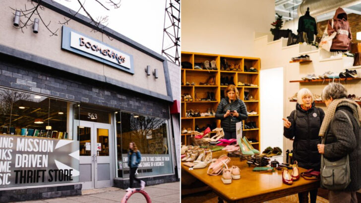 Inside an enormous Massachusetts thrift store that feels endless in the best way