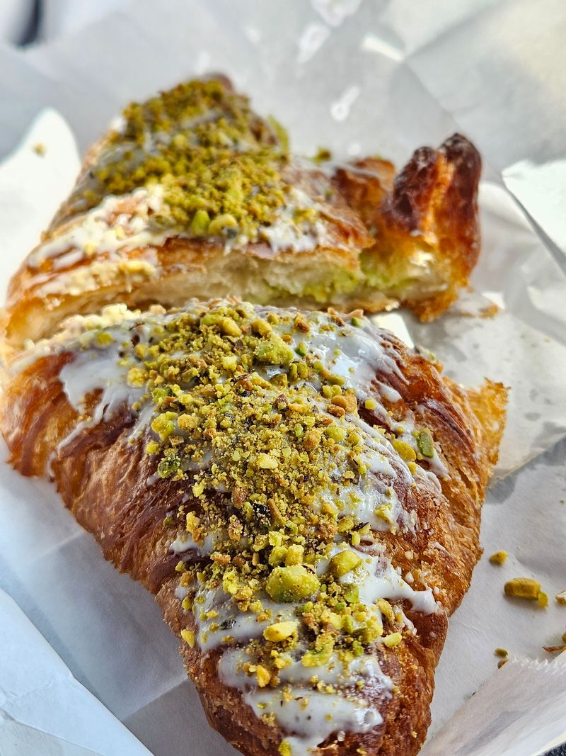 Pistachio White Chocolate Croissant