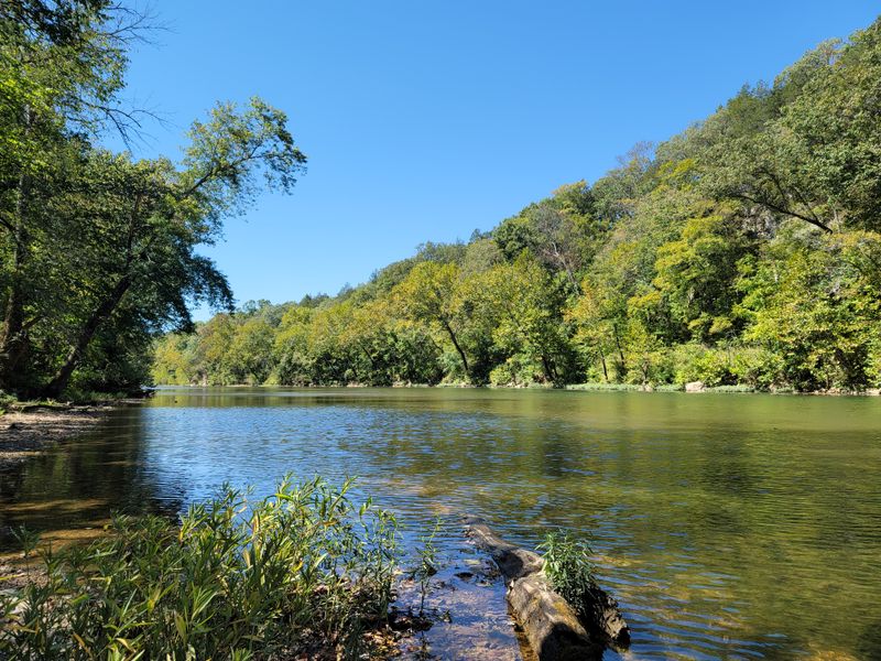 Fishing at the Meramec River