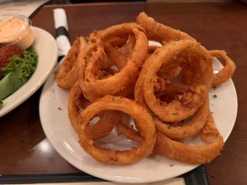 Fried Oysters And Onion Rings