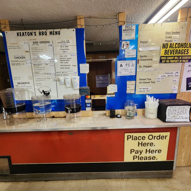 Counter, booths, and the pace inside