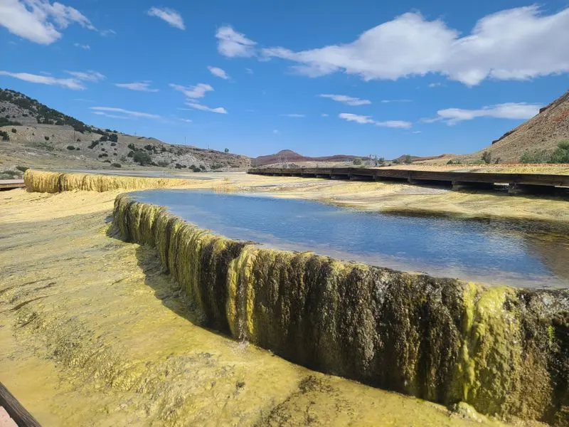 Rainbow Terraces and Travertine Formations