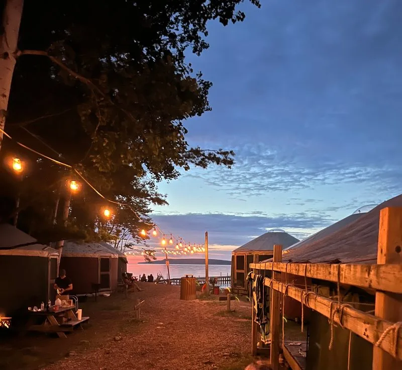 Beach access and lakeside downtime