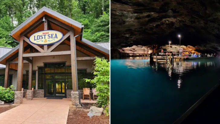Tennessee&rsquo;s only underground lake lets you take a boat ride beneath a mountain