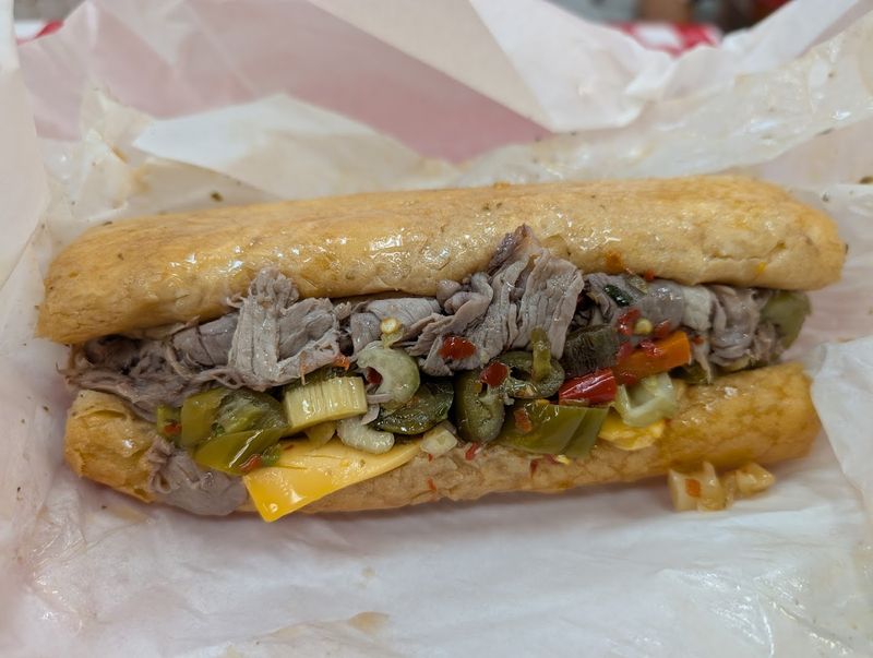 The Combo Sandwich (Beef and Sausage)