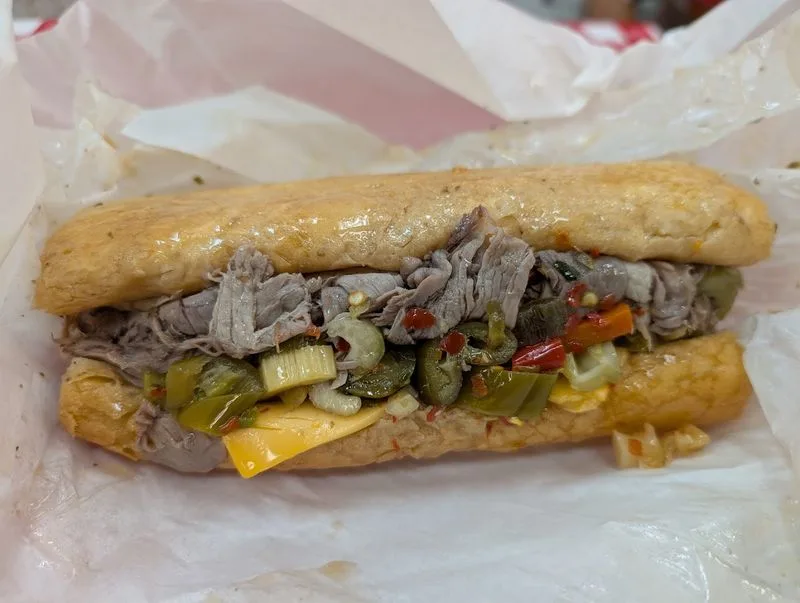 The Combo Sandwich (Beef and Sausage)