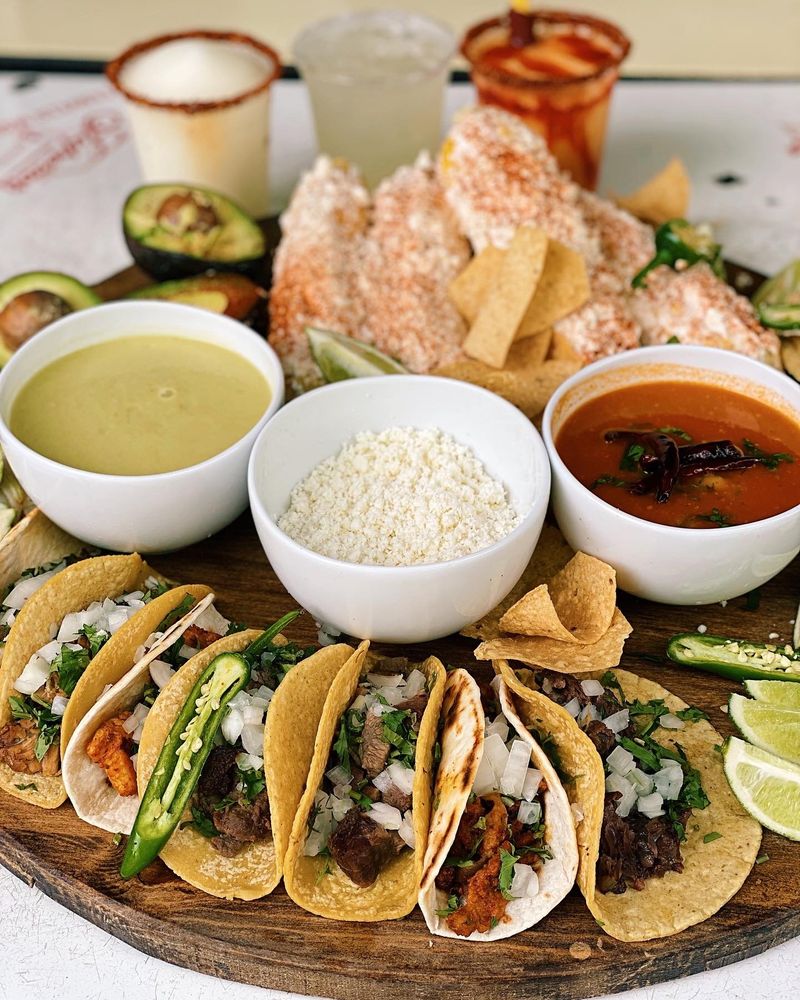 Taco trail inside The Market