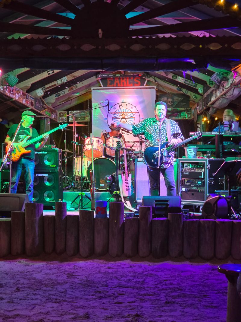 Live Music Under The Tiki Huts