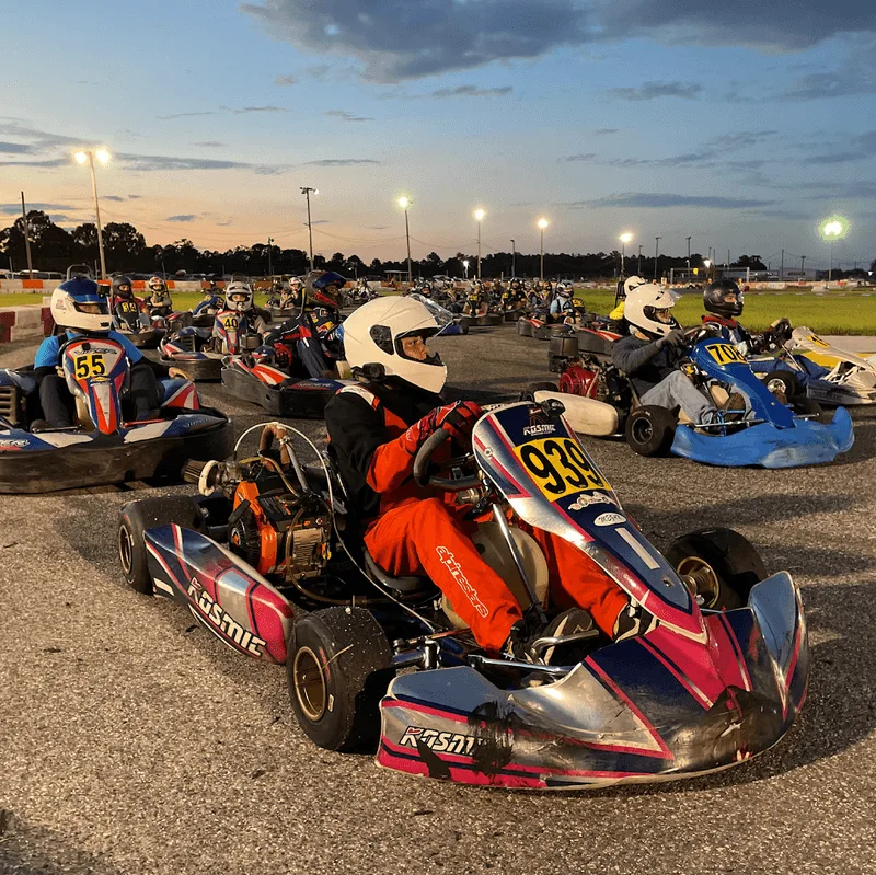 The Fleet of Go-Karts Available
