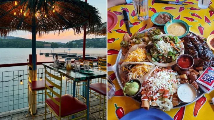 The Waterfront Patio In Texas Where Locals Go For Smoked Brisket Tacos And Laid-Back Sundays