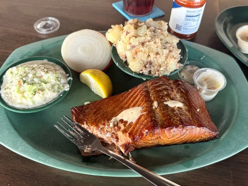 Smoked salmon and mahi: tender, bronzed, shareable