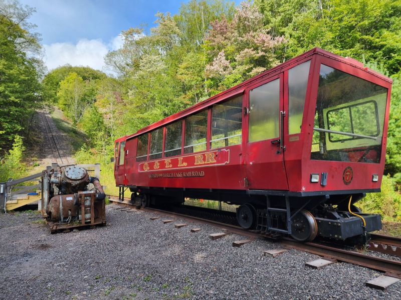 The cog tram ride down the hill