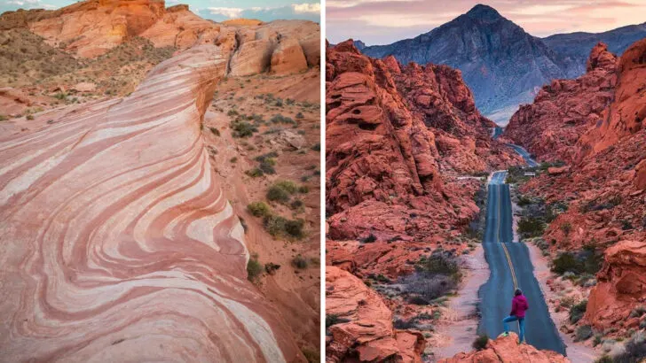 This 46,000-Acre Nevada State Park Has Red Rock Formations That Look Like They&rsquo;re on Fire