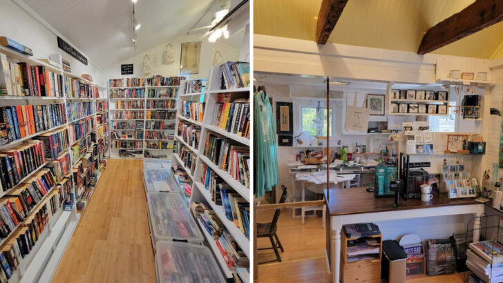 This Charming Bookstore in North Carolina Was Built from Shipwreck Timbers in the 1860s
