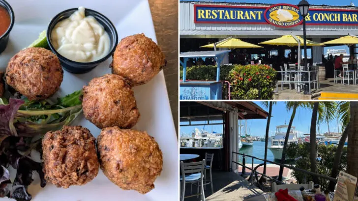This Florida waterfront restaurant serves conch fritters so good people order a second basket before finishing the first