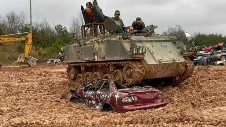This Georgia adventure park lets visitors drive tanks and crush real cars