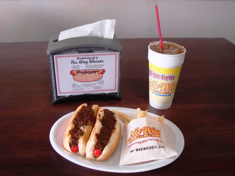 The Original Bright Red Chili Dog