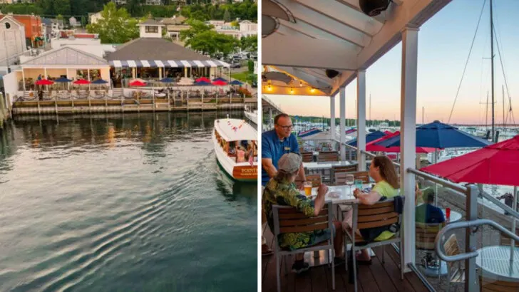 This Michigan Dock Restaurant Serves Lakeside Meals With Views That Make You Forget What Day It Is