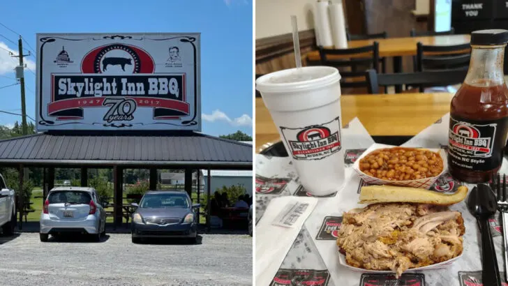 This North Carolina smokehouse serves a whole-hog plate that people say defines Eastern-style barbecue