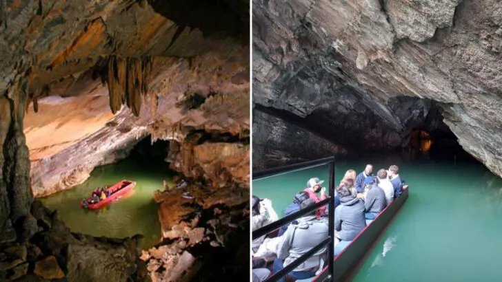 This Pennsylvania cave has an underground lake you can boat across