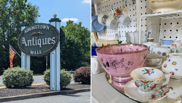 This Pennsylvania mill town turned its entire main street into an antiques destination