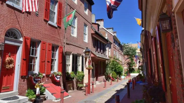 This Pennsylvania residential street has been continuously lived on for over 300 years