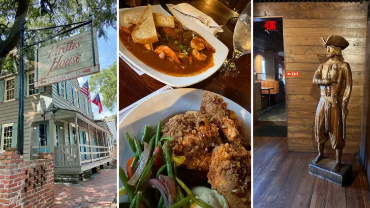 This centuries-old Georgia restaurant serves Southern classics inside a building packed with pirate legends and ghost stories