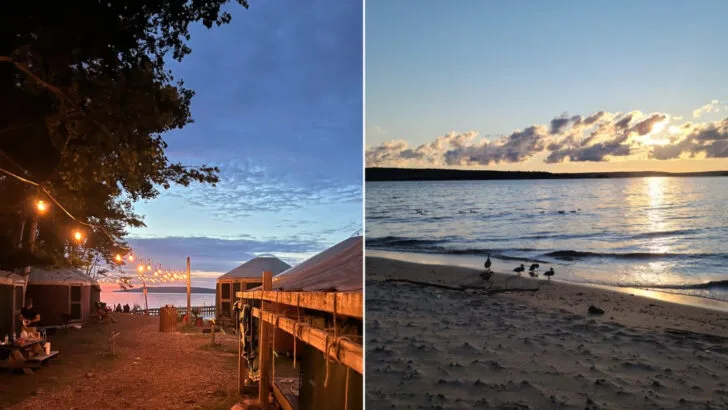 This cozy camping village in Michigan belongs on your bucket list