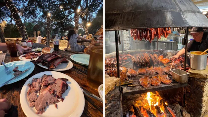 This open-fire barbecue pit has been a Texas Hill Country landmark since 1967
